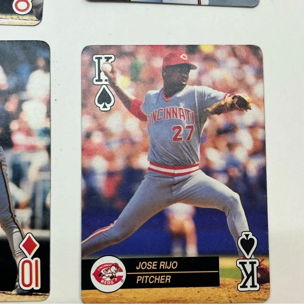 1992 u.s. playing card co. baseball lot‎ of 6 cards ephemera crafts junk journal